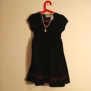 Girls velvet dress from blueberi boulevard